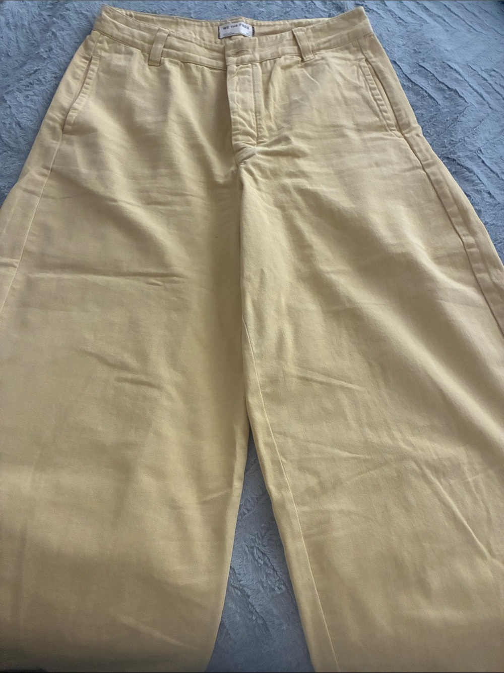We The Free Wide Leg Pants in butter Yellow NWOT